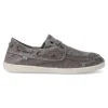Discount NATURAL WORLD Zapato náutico lona hombre WOR 303E GRIS