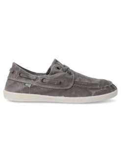 Discount NATURAL WORLD Zapato náutico lona hombre WOR 303E GRIS