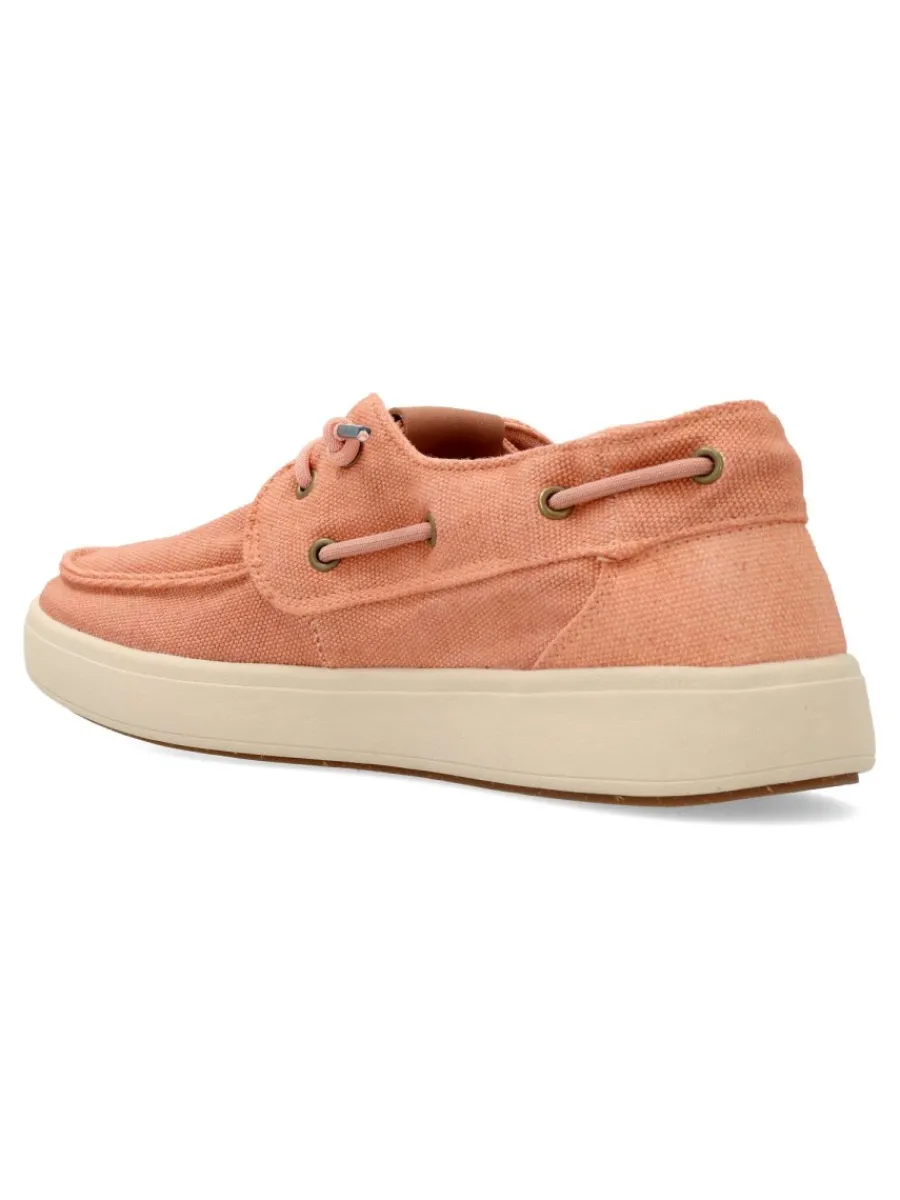 Discount NATURAL WORLD Zapato náutico lona casual hombre