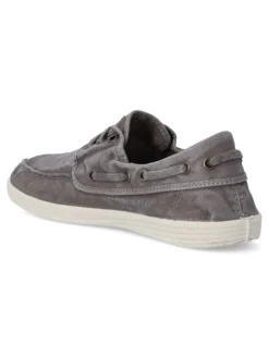 Discount NATURAL WORLD Zapato náutico lona hombre WOR 303E GRIS
