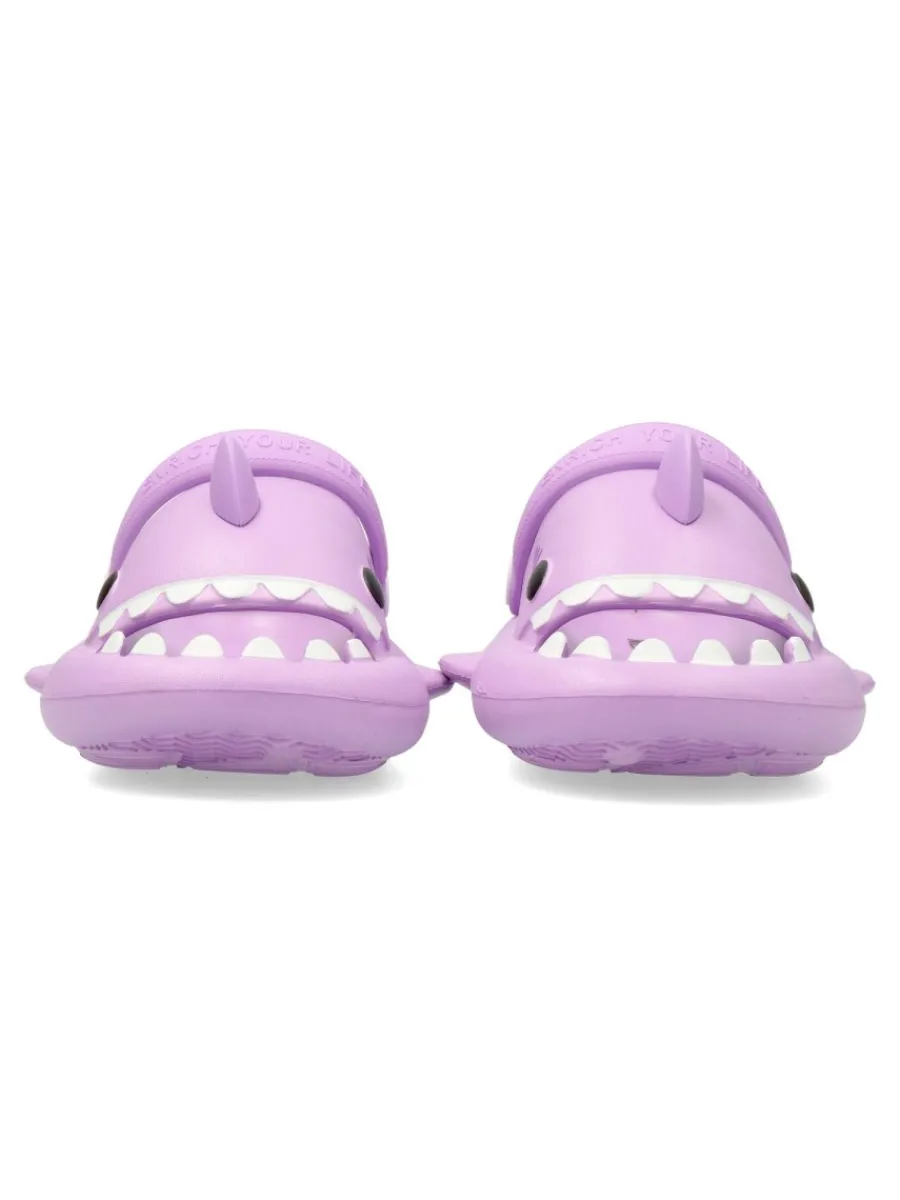 Outlet NICOBOCO Chancla de playa Sharklas purpura