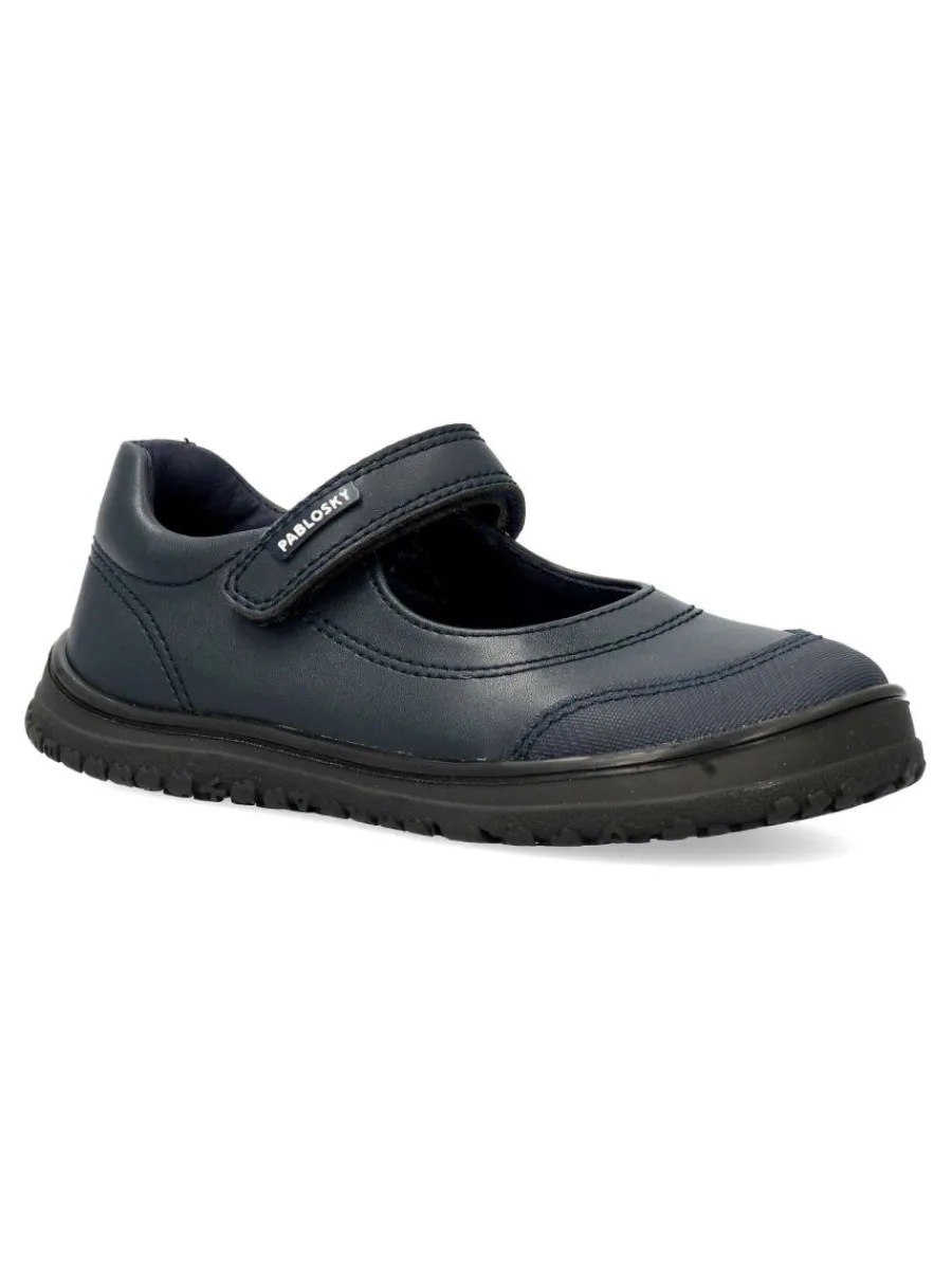 Outlet PABLOSKY Mercedita colegial piel velcro niña
