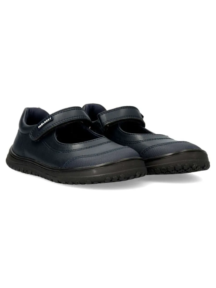 Outlet PABLOSKY Mercedita colegial piel velcro niña