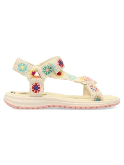 Discount PABLOSKY Sandalia casual crochet beige niña