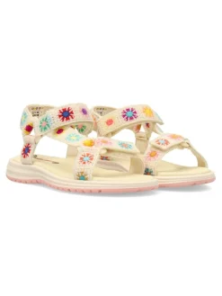 Discount PABLOSKY Sandalia casual crochet beige niña