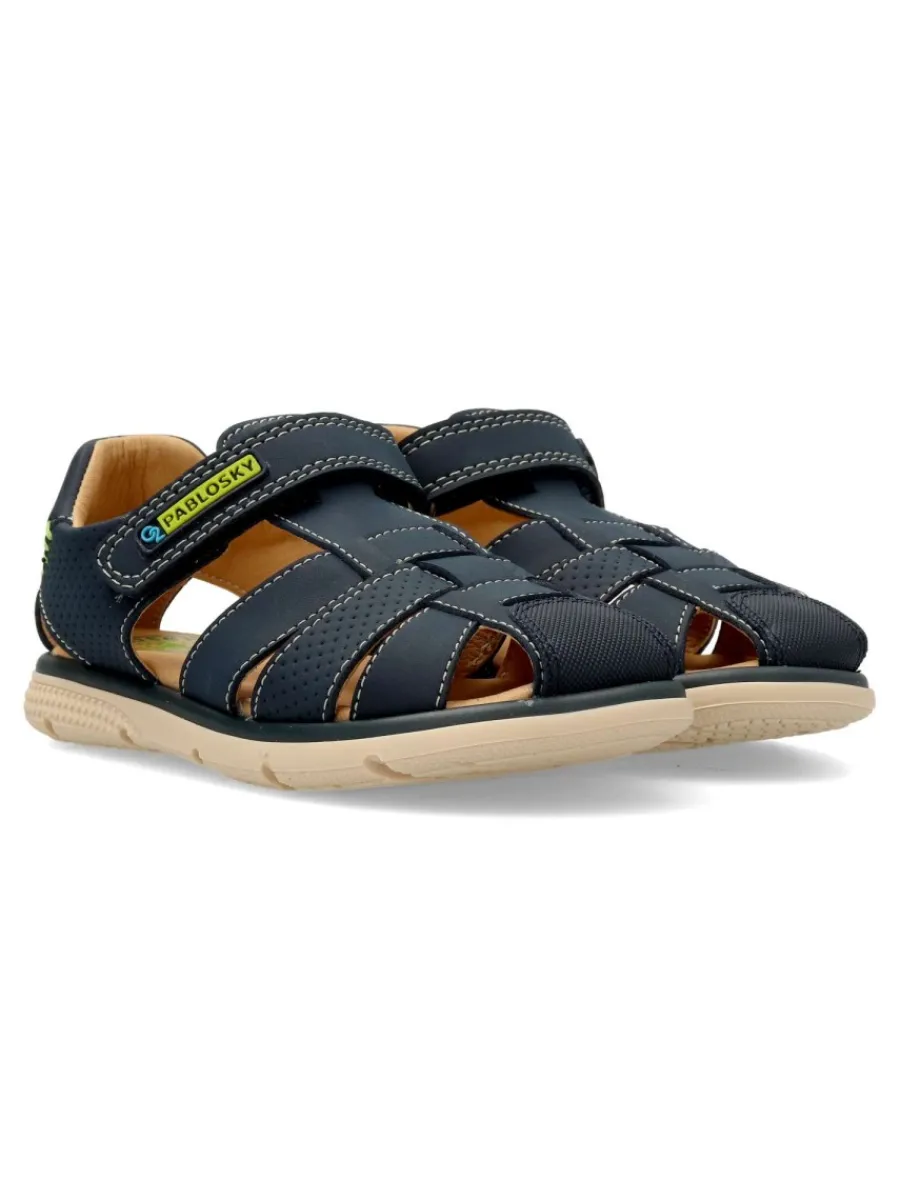 Sale PABLOSKY Sandalia cerrada piel nobuck niño