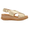 New PAULA URBAN Sandalia piel confort metalizada