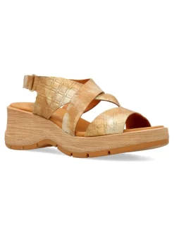 Fashion PAULA URBAN Sandalia piel confort tiras cruzadas