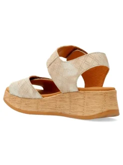 Clearance PAULA URBAN Sandalia piel grabada confort mujer