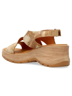 Fashion PAULA URBAN Sandalia piel confort tiras cruzadas