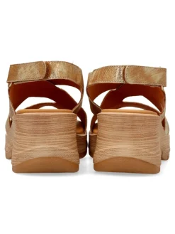 Fashion PAULA URBAN Sandalia piel confort tiras cruzadas