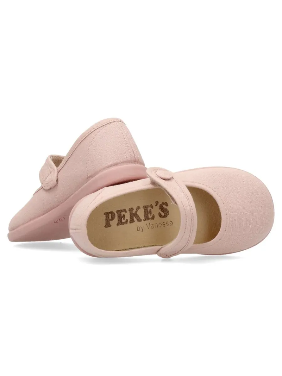 Online PEKE'S by Vanessa PEKES Bailarina plana cinta adherente niña