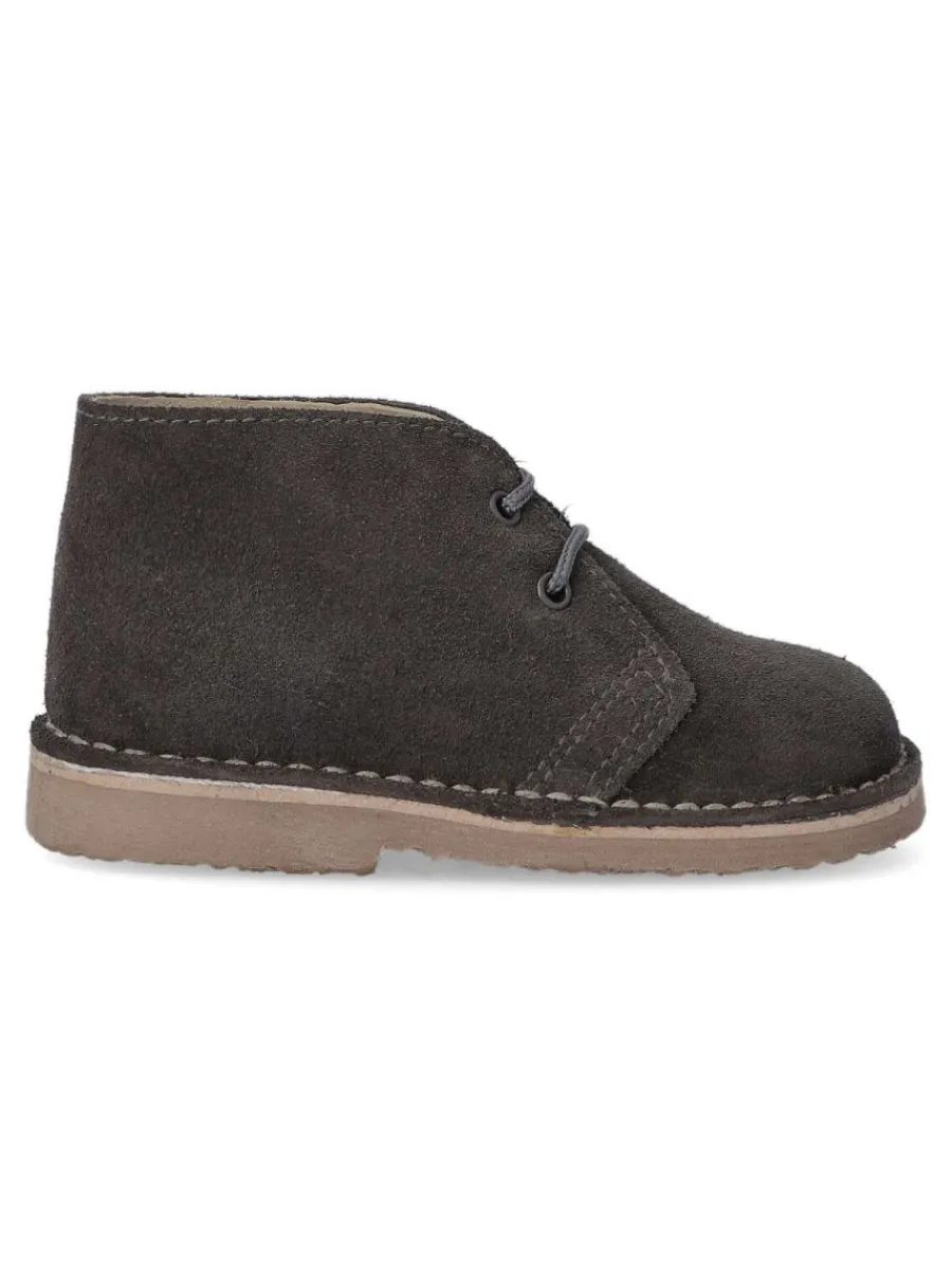 Clearance PEKE'S by Vanessa PEKES Botita safari piel serraje BEN 100D GRIS