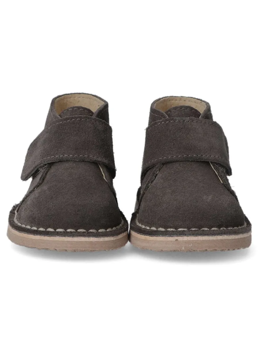 Outlet PEKE'S by Vanessa PEKES Botita safari piel serraje BEN 101D GRIS