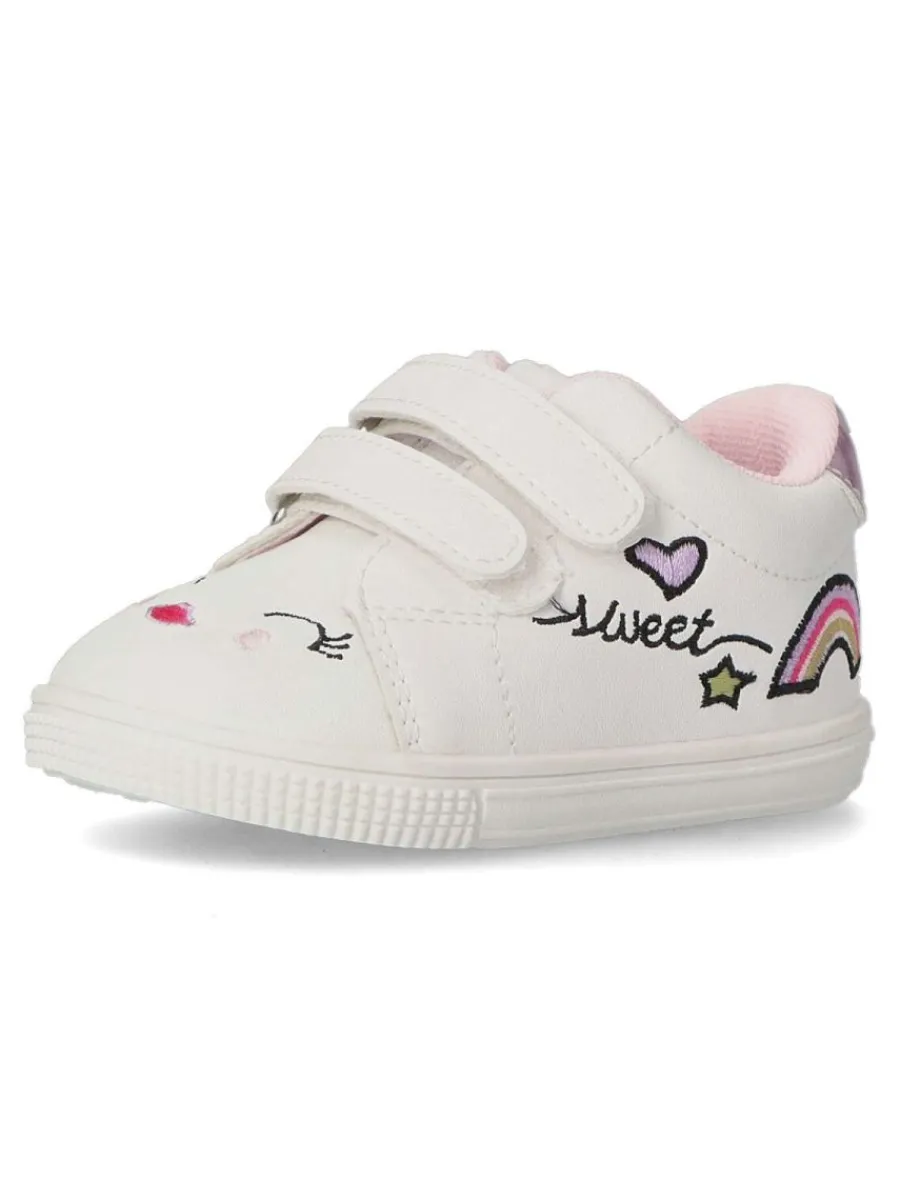 Outlet PEKE'S by Vanessa PEKES Deportiva casual bordado arcoíris niña