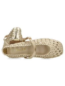 Clearance PEKE'S by Vanessa PEKES Mary Jane trenzada metalizada niña
