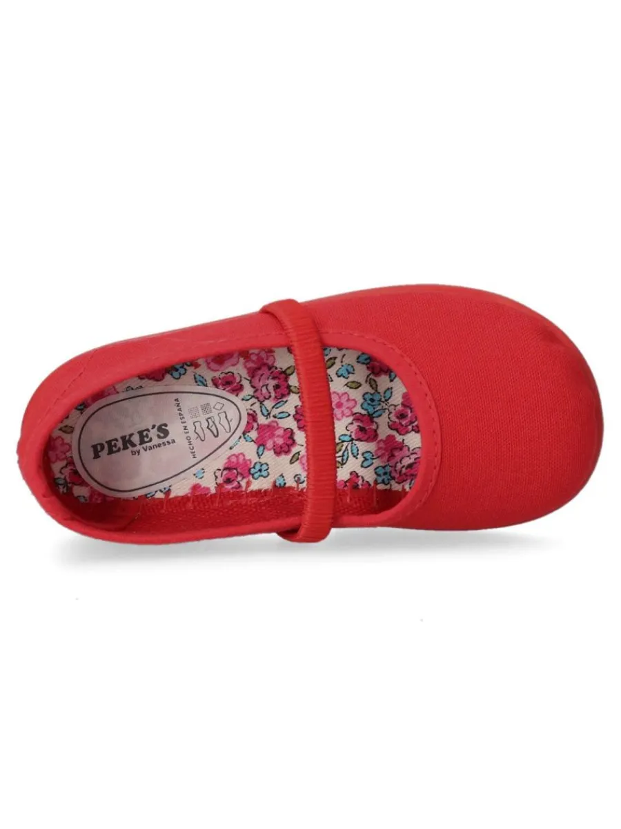 Hot PEKE'S by Vanessa PEKES Mercedita lona elástico niña RUI 01 ROJO