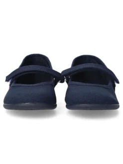 New PEKE'S by Vanessa PEKES Merceditas lona velcro niña BAT 11301 MARINO