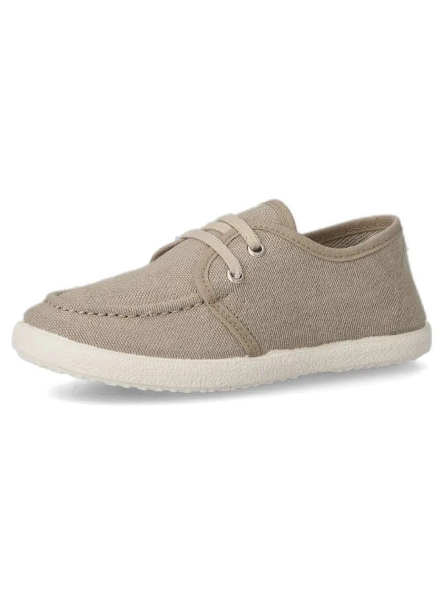 Discount PEKE'S by Vanessa PEKES Náutico lona cordón niño BAT 415/122E TAUPE