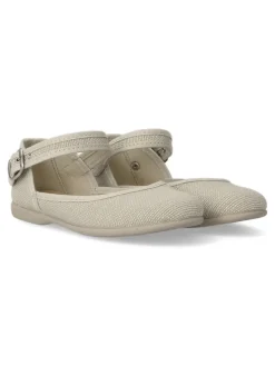 Hot PEKE'S by Vanessa PEKES Salón mercedita lino niña BAT 19131 TAUPE