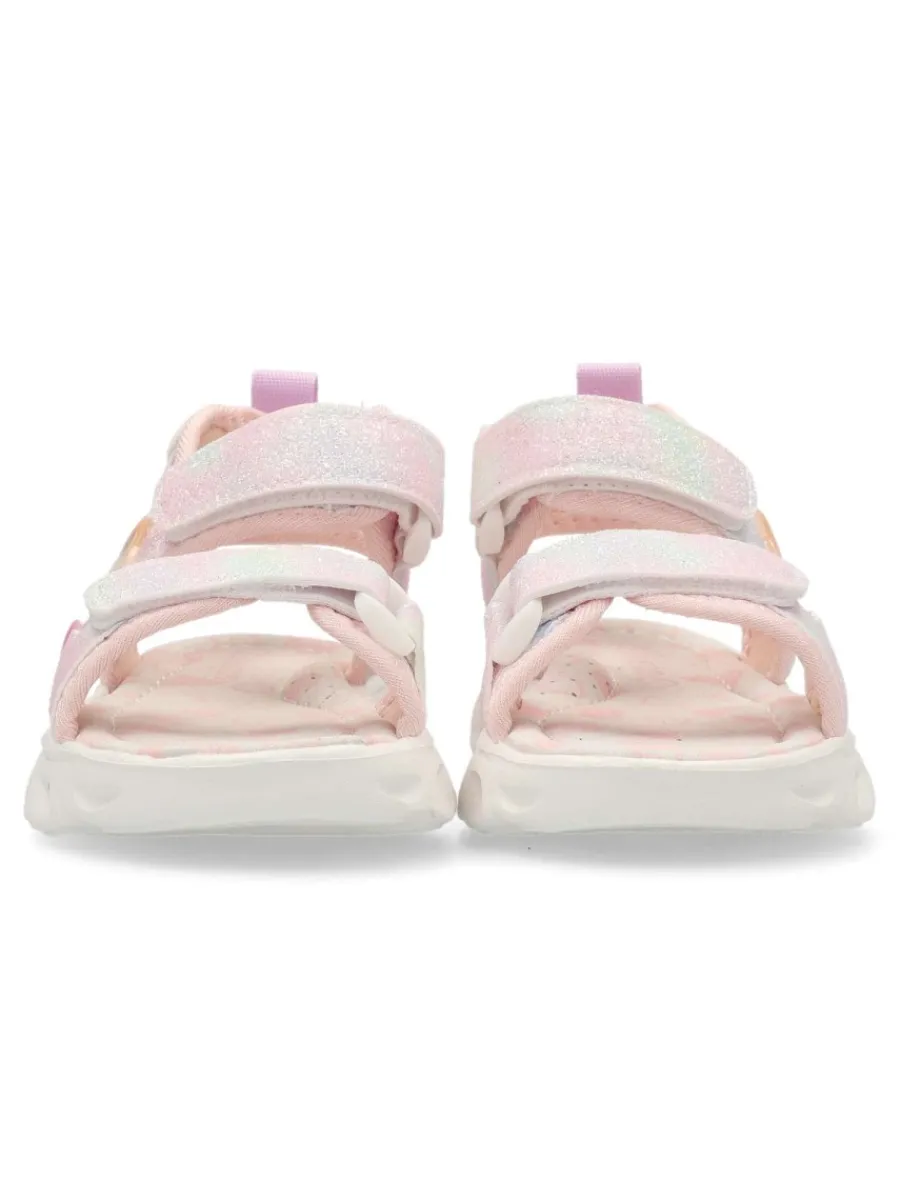 Sale PEKE'S by Vanessa PEKES Sandalia casual brillo y luces niña