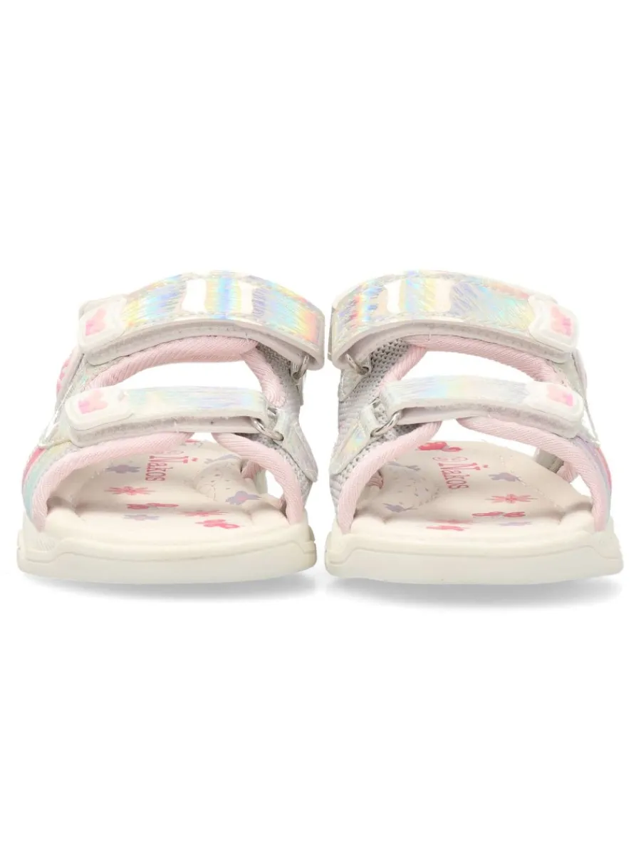 New PEKE'S by Vanessa PEKES Sandalia casual brillo y luces niña