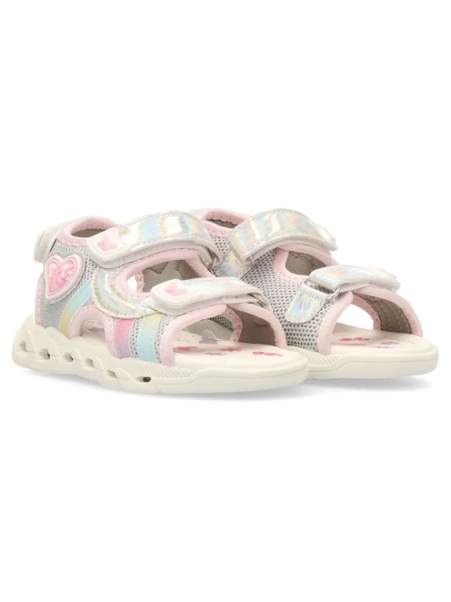 New PEKE'S by Vanessa PEKES Sandalia casual brillo y luces niña