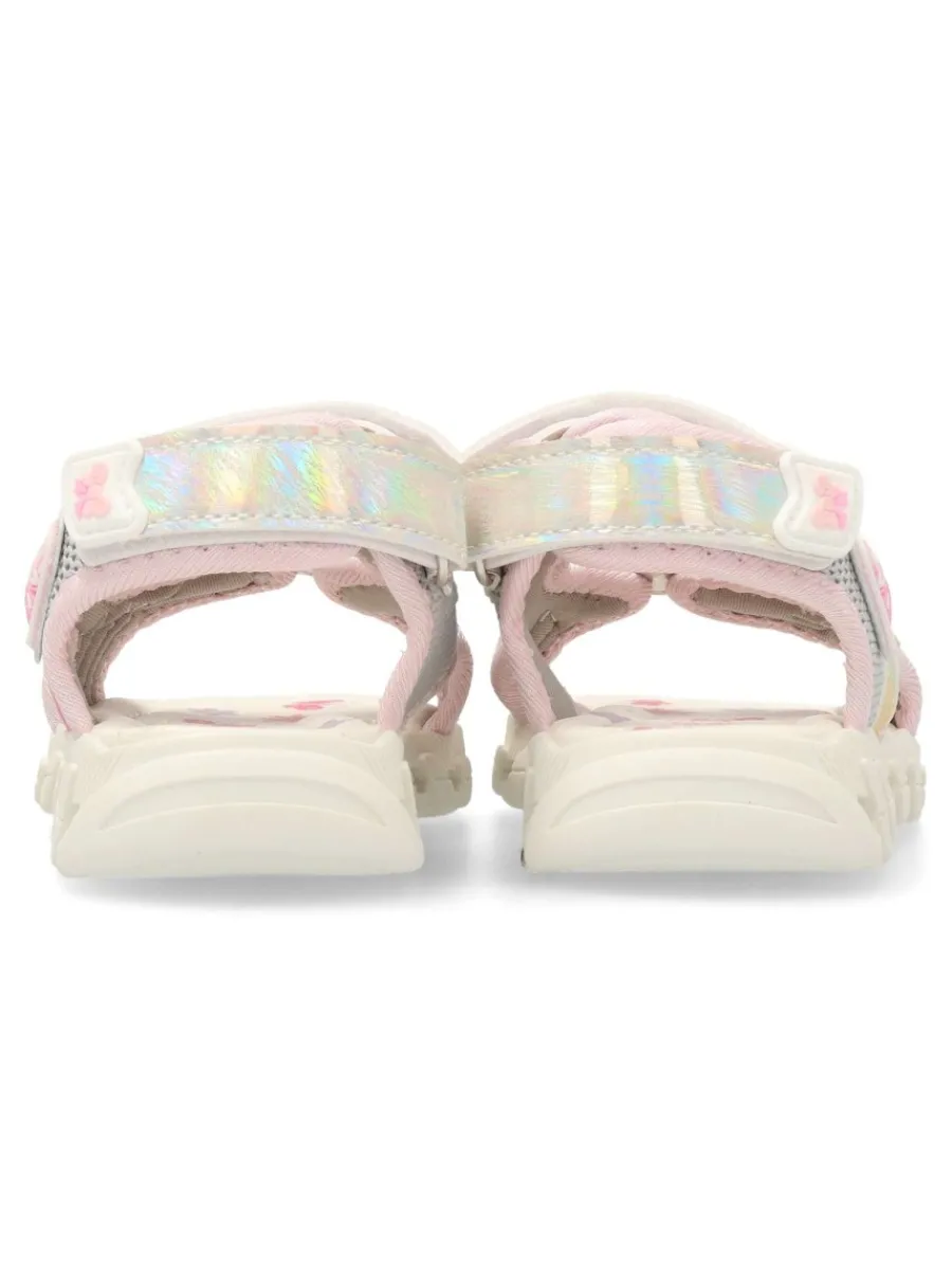 New PEKE'S by Vanessa PEKES Sandalia casual brillo y luces niña