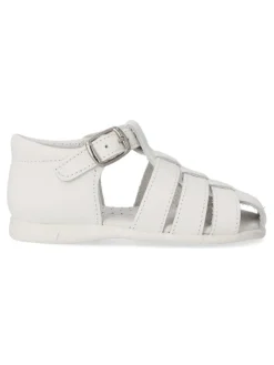 Sale PEKE'S by Vanessa PEKES Sandalia cómoda de piel niño PET 12179C BLANCO