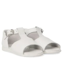 Discount PEKE'S by Vanessa PEKES Sandalia cómoda de piel niño PET 3178C BLANCO