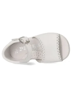 Fashion PEKE'S by Vanessa PEKES Sandalia cómoda de piel niña PET 3179C BLANCO