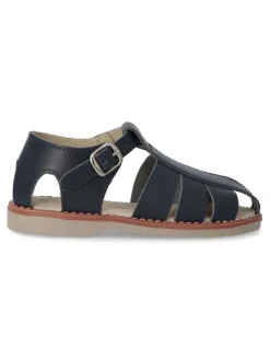 New PEKE'S by Vanessa PEKES Sandalia de piel cómoda niño PET 3129C MARINO