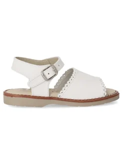 Hot PEKE'S by Vanessa PEKES Sandalia de piel cómoda niña PET 2186C BLANCO