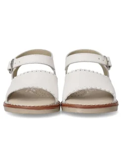 Hot PEKE'S by Vanessa PEKES Sandalia de piel cómoda niña PET 2186C BLANCO
