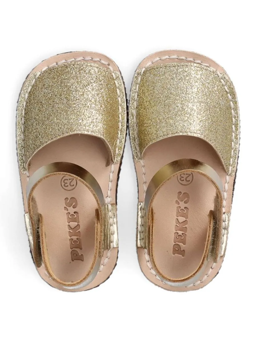 Discount PEKE'S by Vanessa PEKES Sandalia ibicenca respetuosa glitter