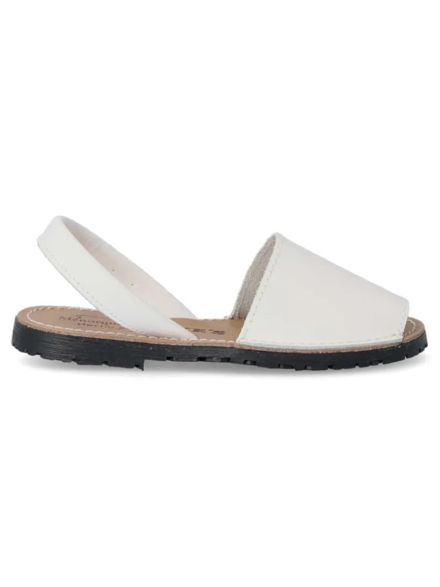Clearance PEKE'S by Vanessa PEKES Sandalia menorquina de piel IBI 550KL BLANCO