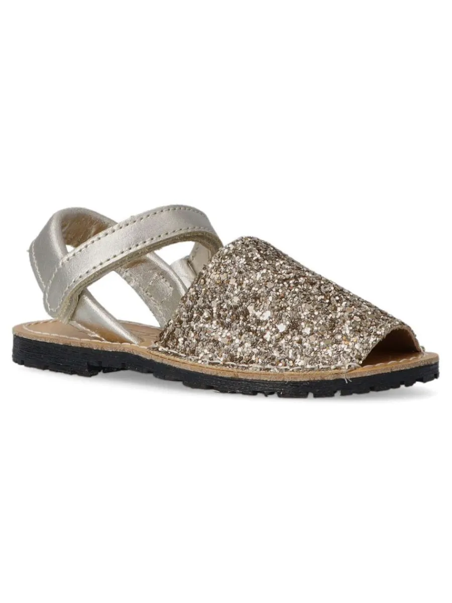 Clearance PEKE'S by Vanessa PEKES Sandalia menorquina glitter piel