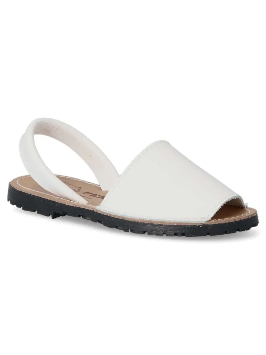 Clearance PEKE'S by Vanessa PEKES Sandalia menorquina de piel IBI 550KL BLANCO