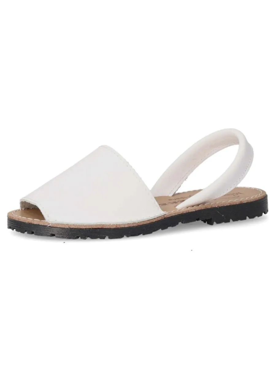 Clearance PEKE'S by Vanessa PEKES Sandalia menorquina de piel IBI 550KL BLANCO