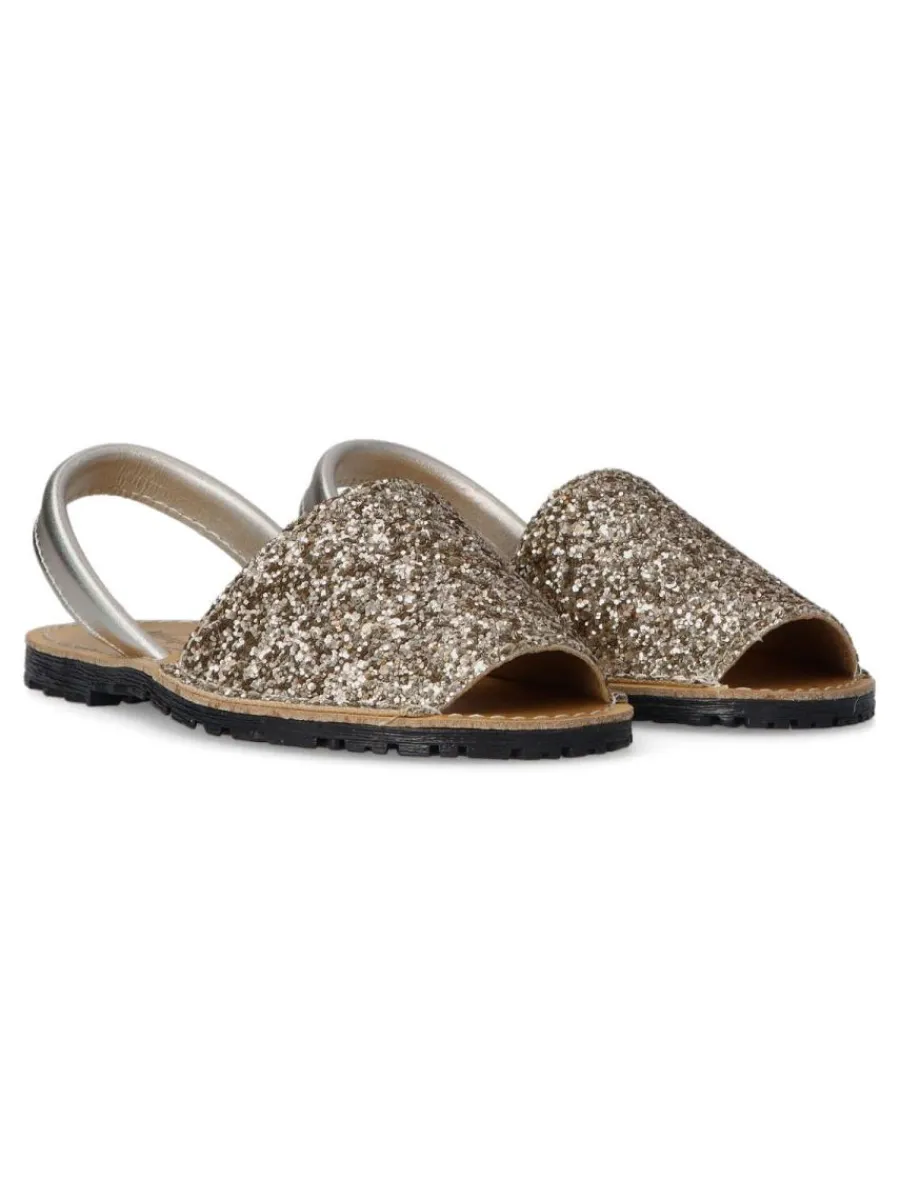 Sale PEKE'S by Vanessa PEKES Sandalia menorquina glitter niña