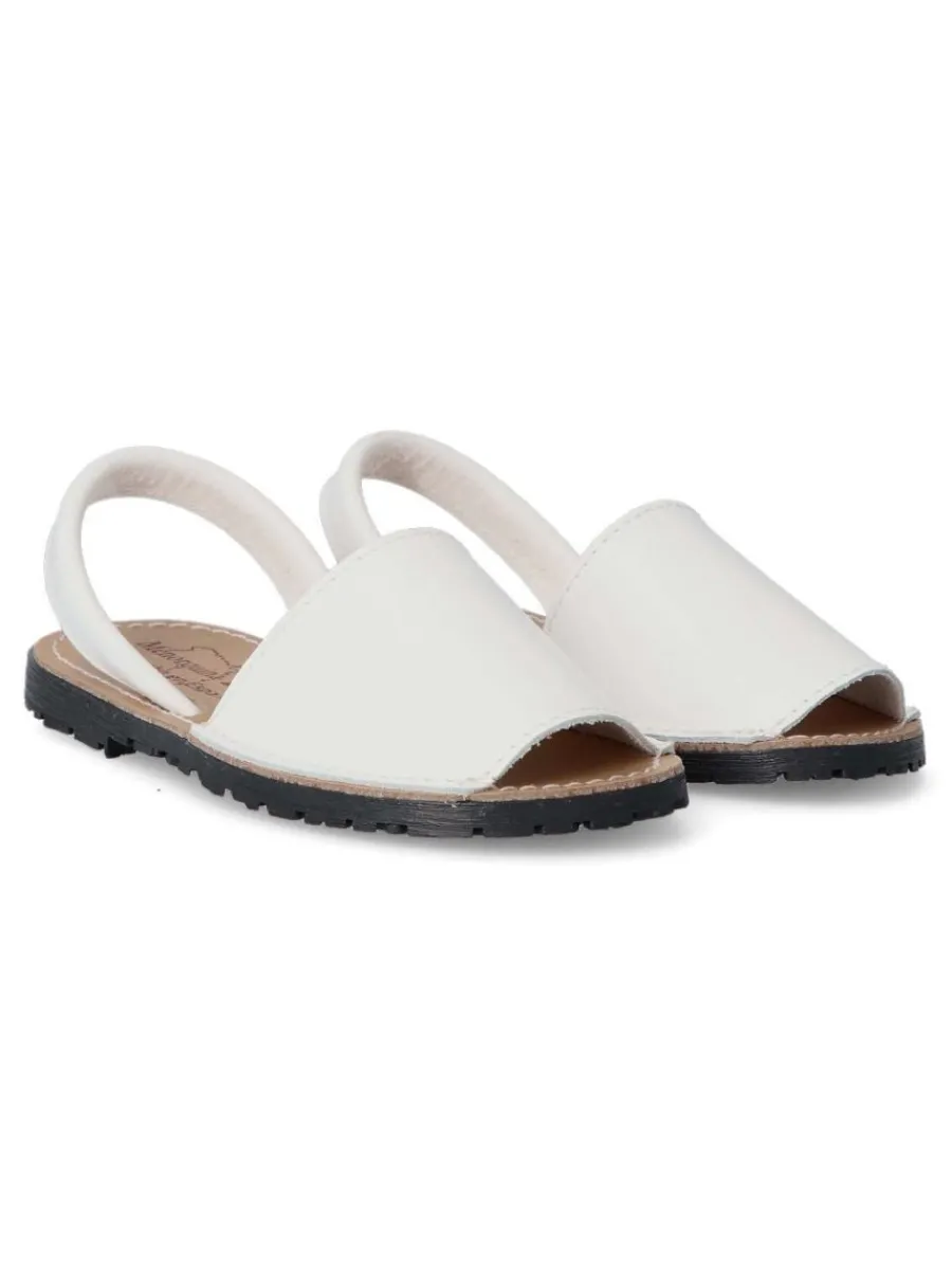 Clearance PEKE'S by Vanessa PEKES Sandalia menorquina de piel IBI 550KL BLANCO