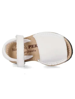 Sale PEKE'S by Vanessa PEKES Sandalia menorquina de piel IBI 551 BLANCO