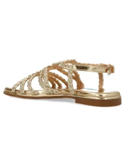 Clearance PEKE'S by Vanessa PEKES Sandalia metalizada tiras trenzadas