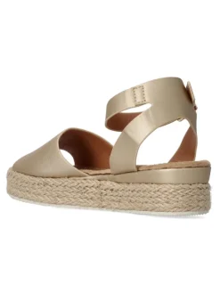 Discount PEKE'S by Vanessa PEKES Sandalia metalizada yute hebilla