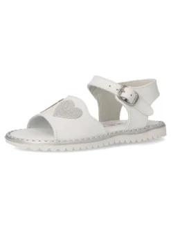 Online PEKE'S by Vanessa PEKES Sandalia piel hebilla niña PET 1060C05 BLANCO