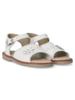 Fashion PEKE'S by Vanessa PEKES Sandalia piel hebilla niña PET 1081 BLANCO