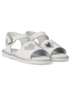 Online PEKE'S by Vanessa PEKES Sandalia piel hebilla niña PET 1060C05 BLANCO