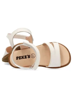 Clearance PEKE'S by Vanessa PEKES Sandalia respetuosa piel confort blanca