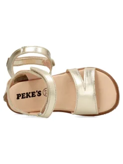Clearance PEKE'S by Vanessa PEKES Sandalia respetuosa piel metalizada