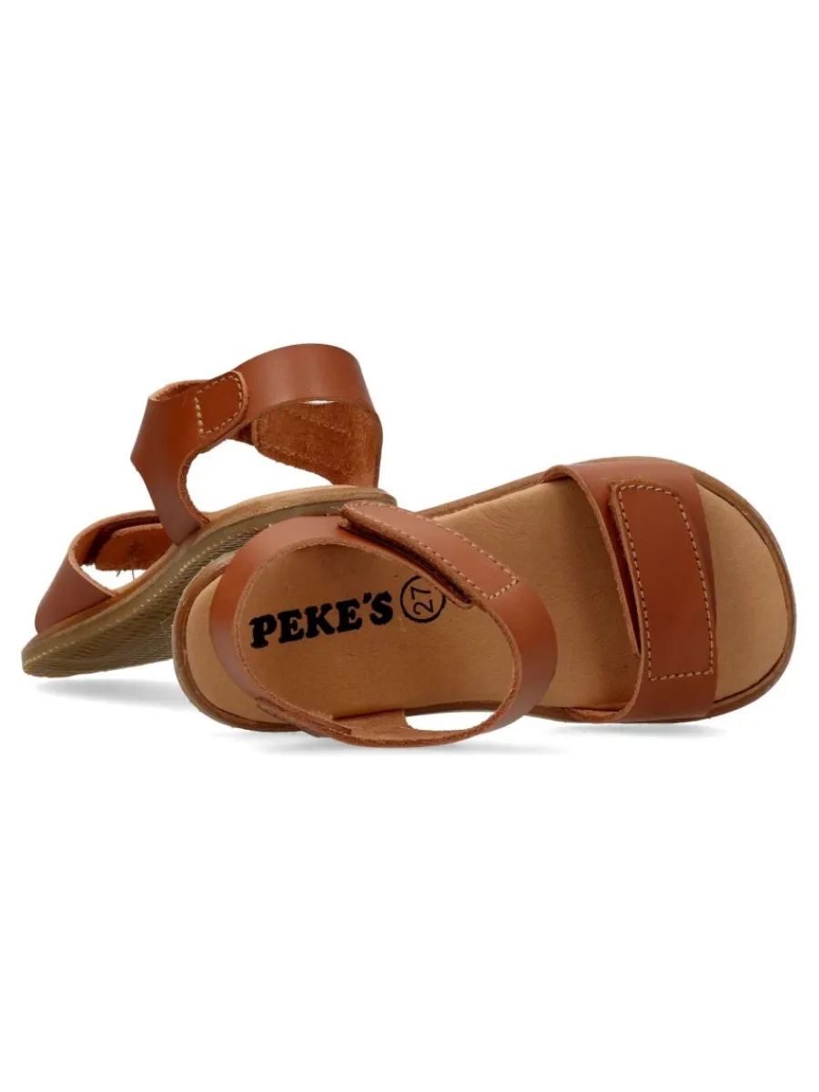 Clearance PEKE'S by Vanessa PEKES Sandalia respetuosa piel cuero niña